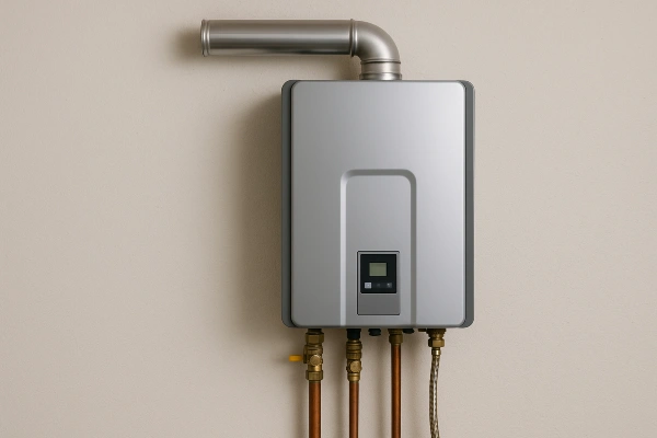 A tankless water heater from TMK Plumber Austin in Bee Cave, TX - Bee Cave TX A tankless water heater from TMK Plumber Austin in Bee Cave, TX - Bee Cave TX